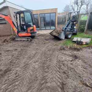 machinaal uit graven