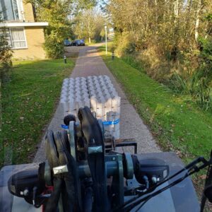 Shovel met graskeien